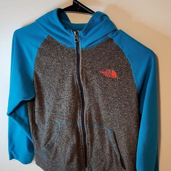 The North Face Full Zip Hooded Fleece Women's Size Small Gray/Blue EUC NICE!! - Picture 9 of 12